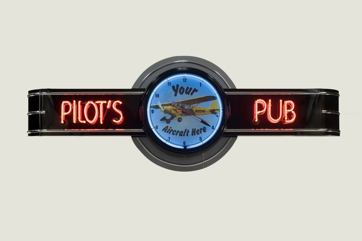 YOUR NAME PUB- CUSTOM Clock Sign
