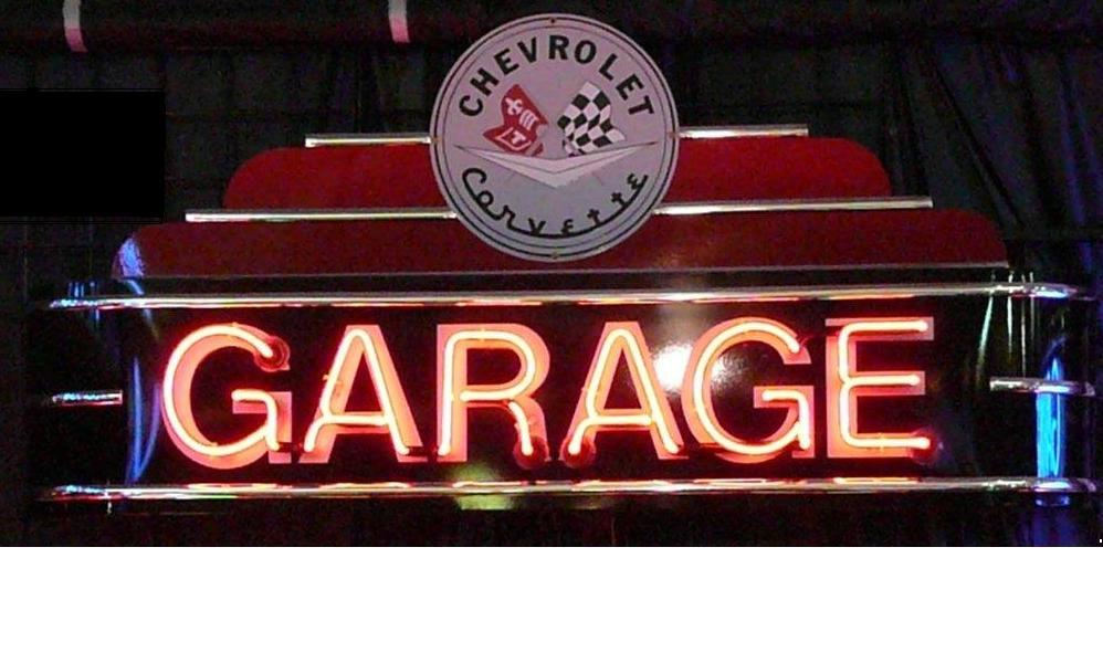 Corvette GARAGE Neon Sign