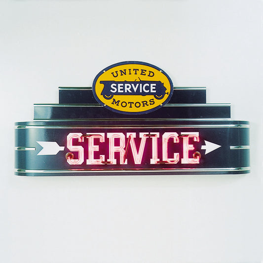 SERVICE United Motors Neon Sign