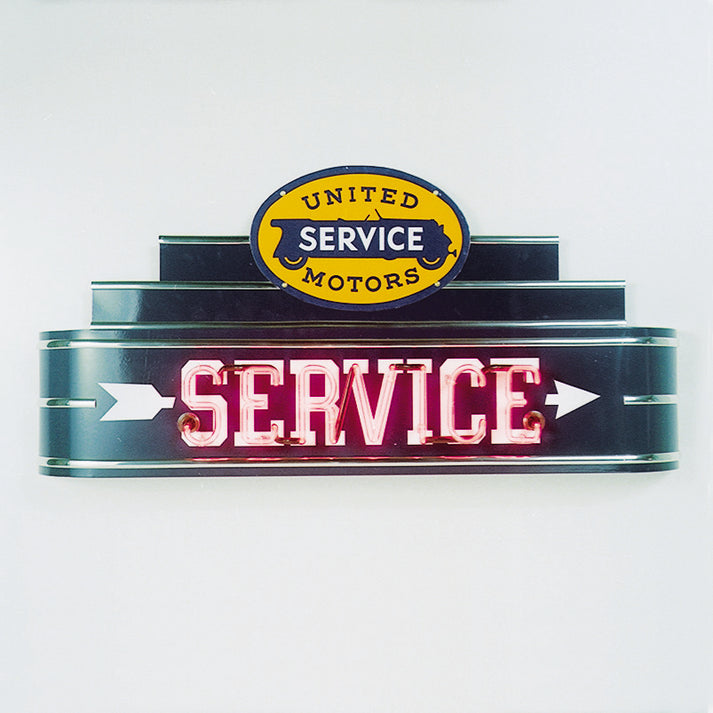 SERVICE United Motors Neon Sign – OLDNEONS.COM