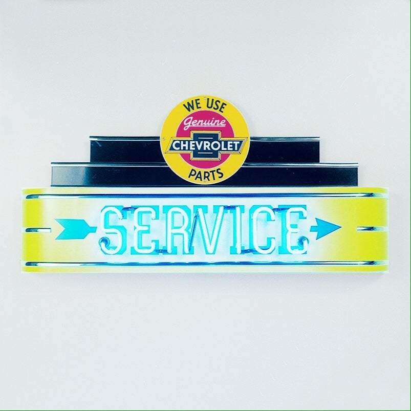 Chevy SERVICE Neon Sign