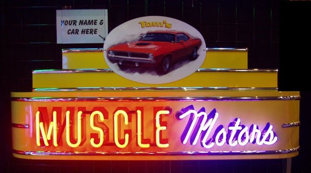 MUSCLE MOTORS Neon Sign — Overstock